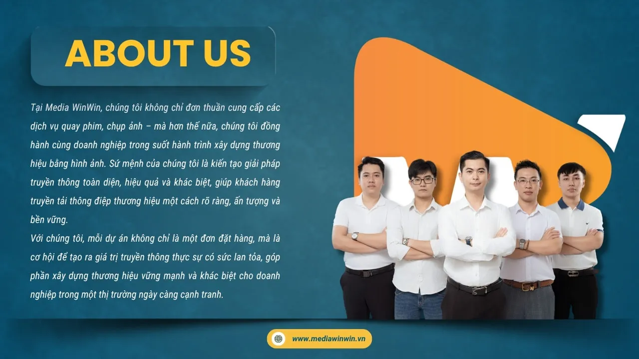 Đội ngũ Media WinWin, đơn vị quay video nhà máy và khu công nghiệp tại Hà Nội