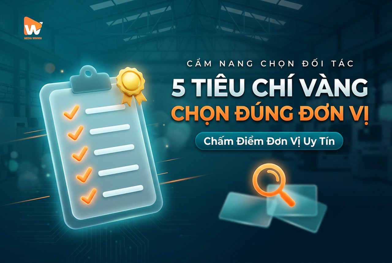 5 tiêu chí vàng chọn đơn vị chụp ảnh nhà máy uy tín · bảng chấm điểm đánh giá nhà cung cấp