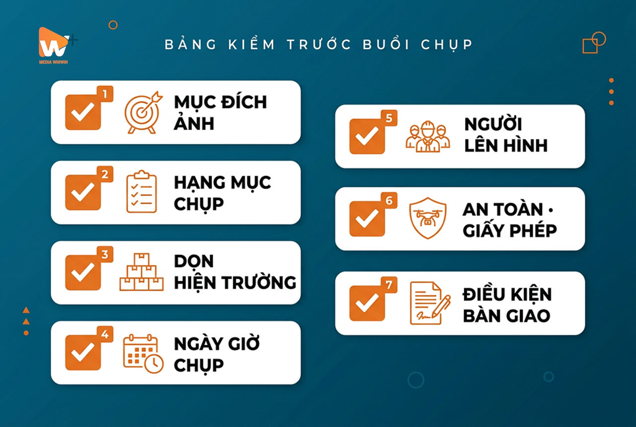 Bảng kiểm 7 việc cần chốt để tránh sai lầm khi chụp ảnh nhà xưởng