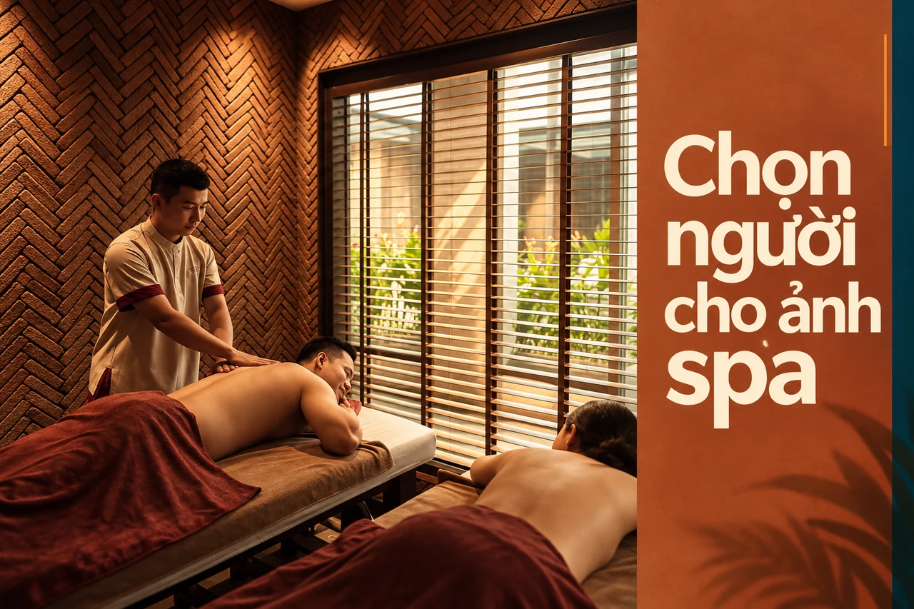 Banner thiết kế chọn người cho ảnh spa từ ảnh dự án Savillas