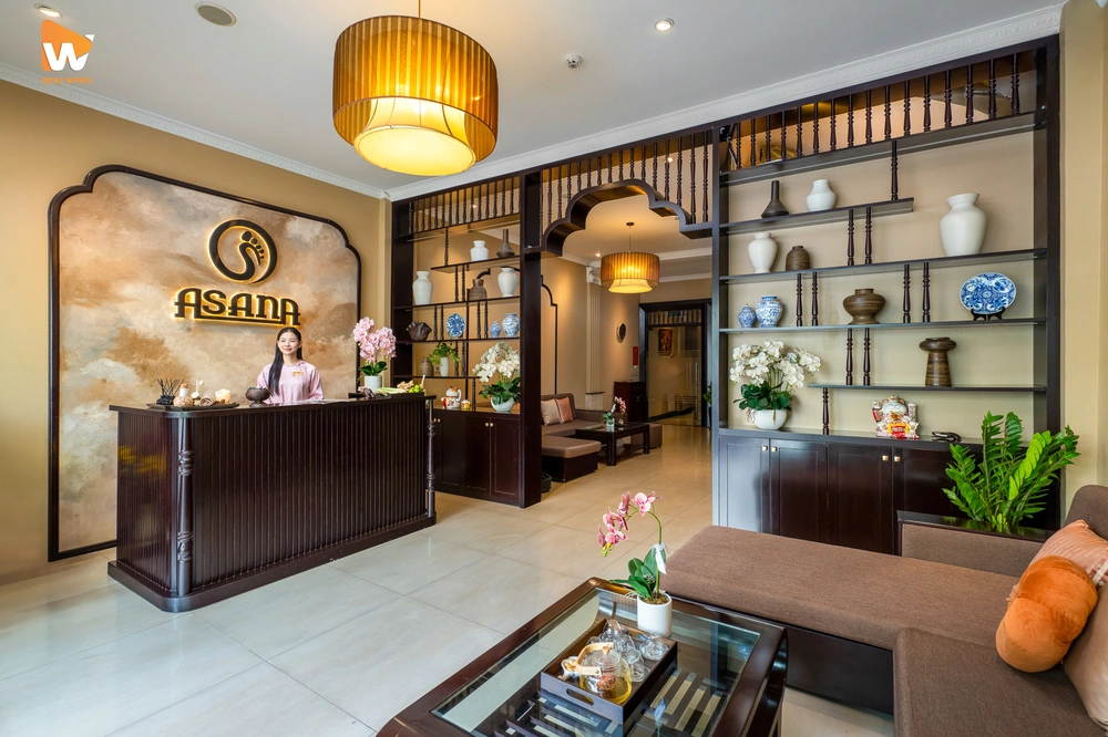 Quầy lễ tân và sảnh chờ ASANA Foot & Body Massage