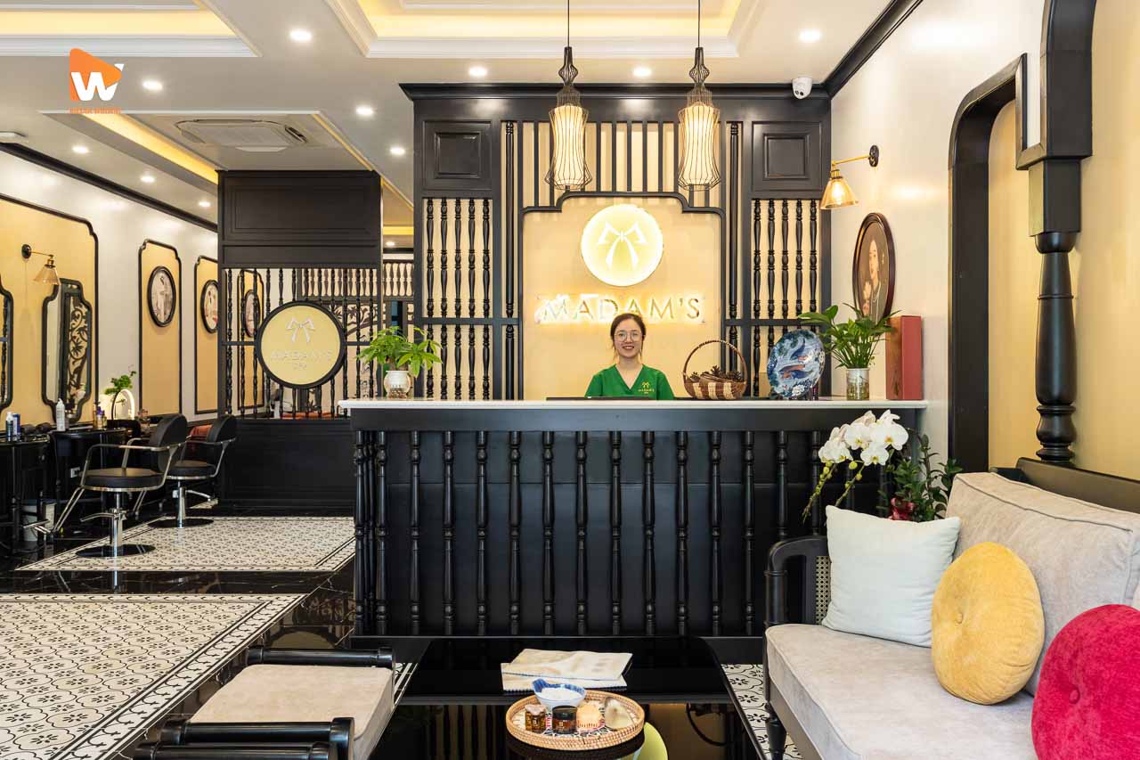 Sảnh lễ tân và quầy tiếp đón Madam's Spa Hải Phòng