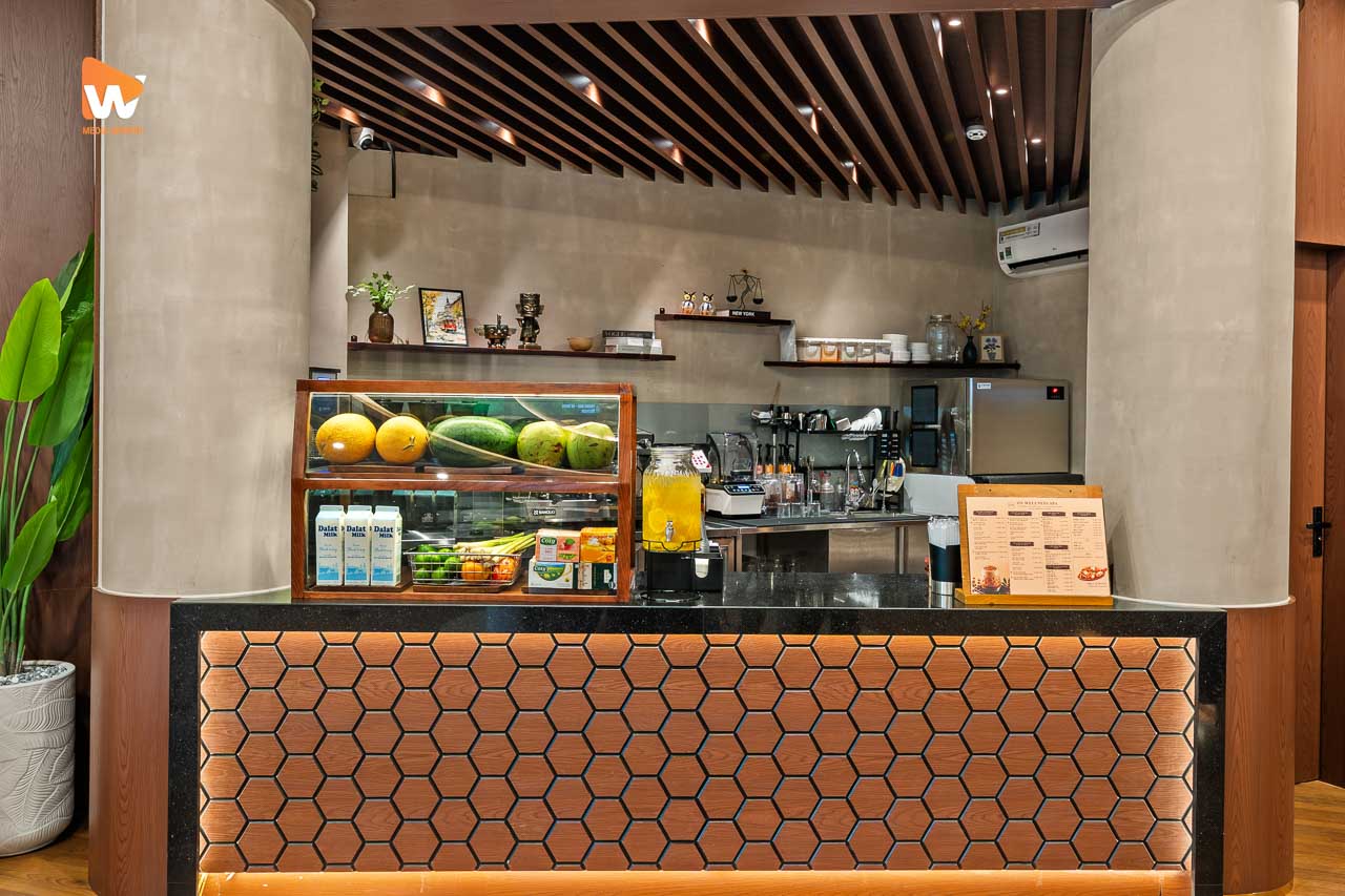 Quầy cà phê và khu phục vụ đồ uống tại ON Wellness Spa