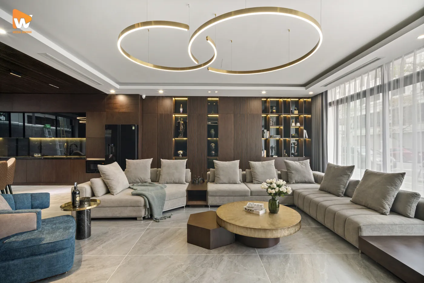 Kiến trúc - Nội thất căn hộ thể hiện được sự sang trọng, tiện nghi và đẳng cấp 