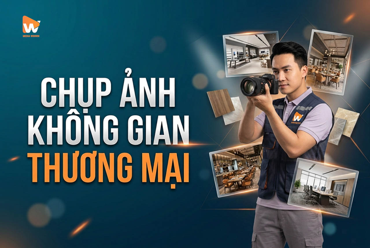 Ảnh bìa cẩm nang chụp ảnh kiến trúc nội thất thương mại của Media WinWin