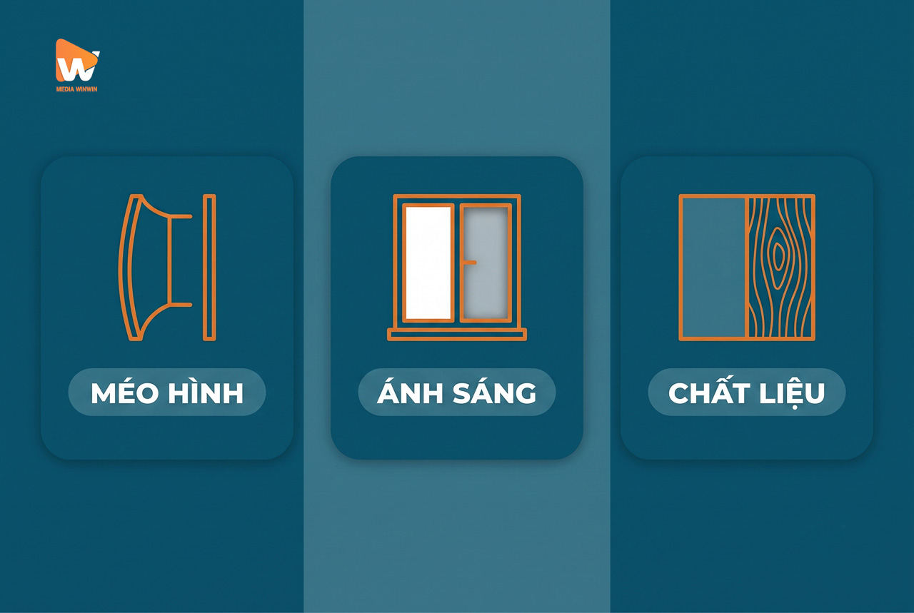 Ba rào cản kỹ thuật khi tự chụp ảnh nội thất: méo hình, ánh sáng và chất liệu