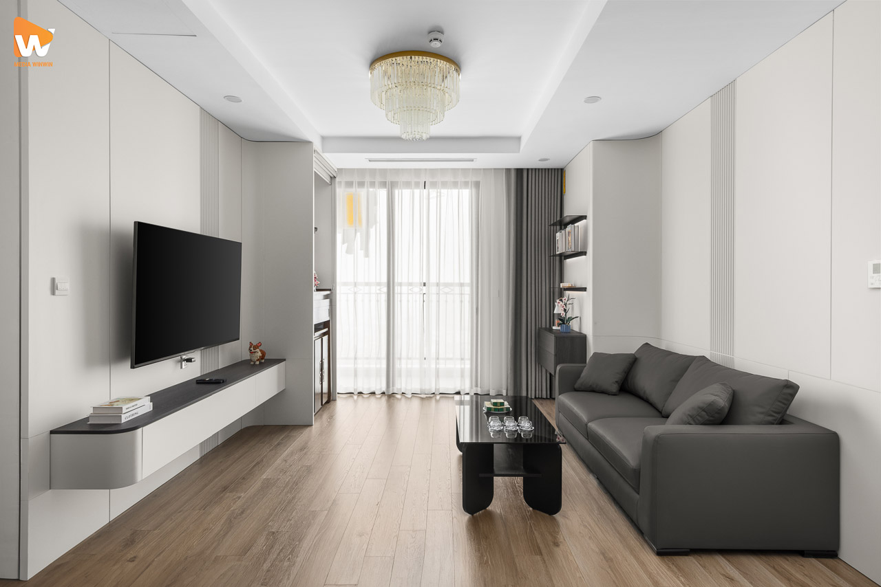 Chụp ảnh nội thất phòng khách căn hộ Royal City - Media WinWin