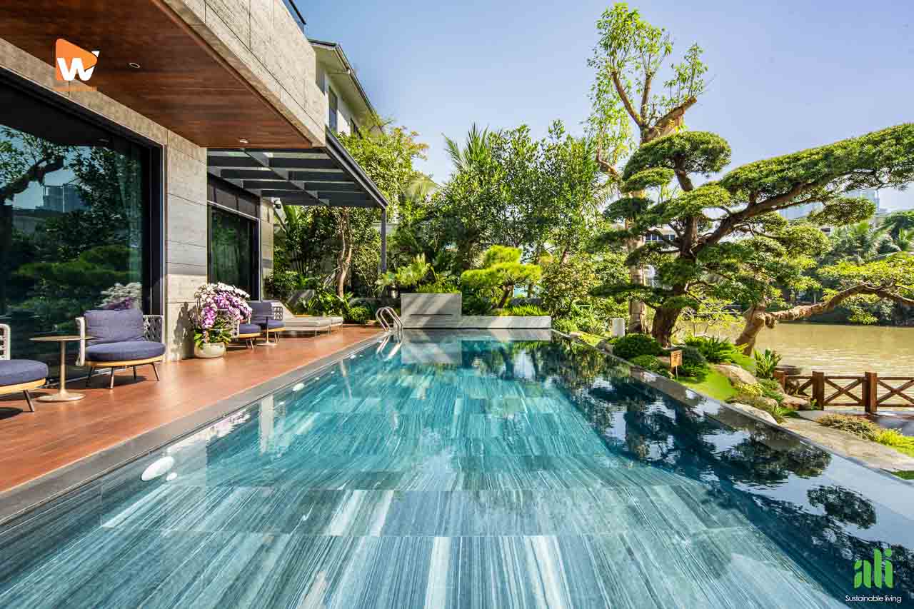 Ảnh trên cao toàn cảnh biệt thự đảo Ecopark Đảo Ngọc - Wood Ali - Media WinWin