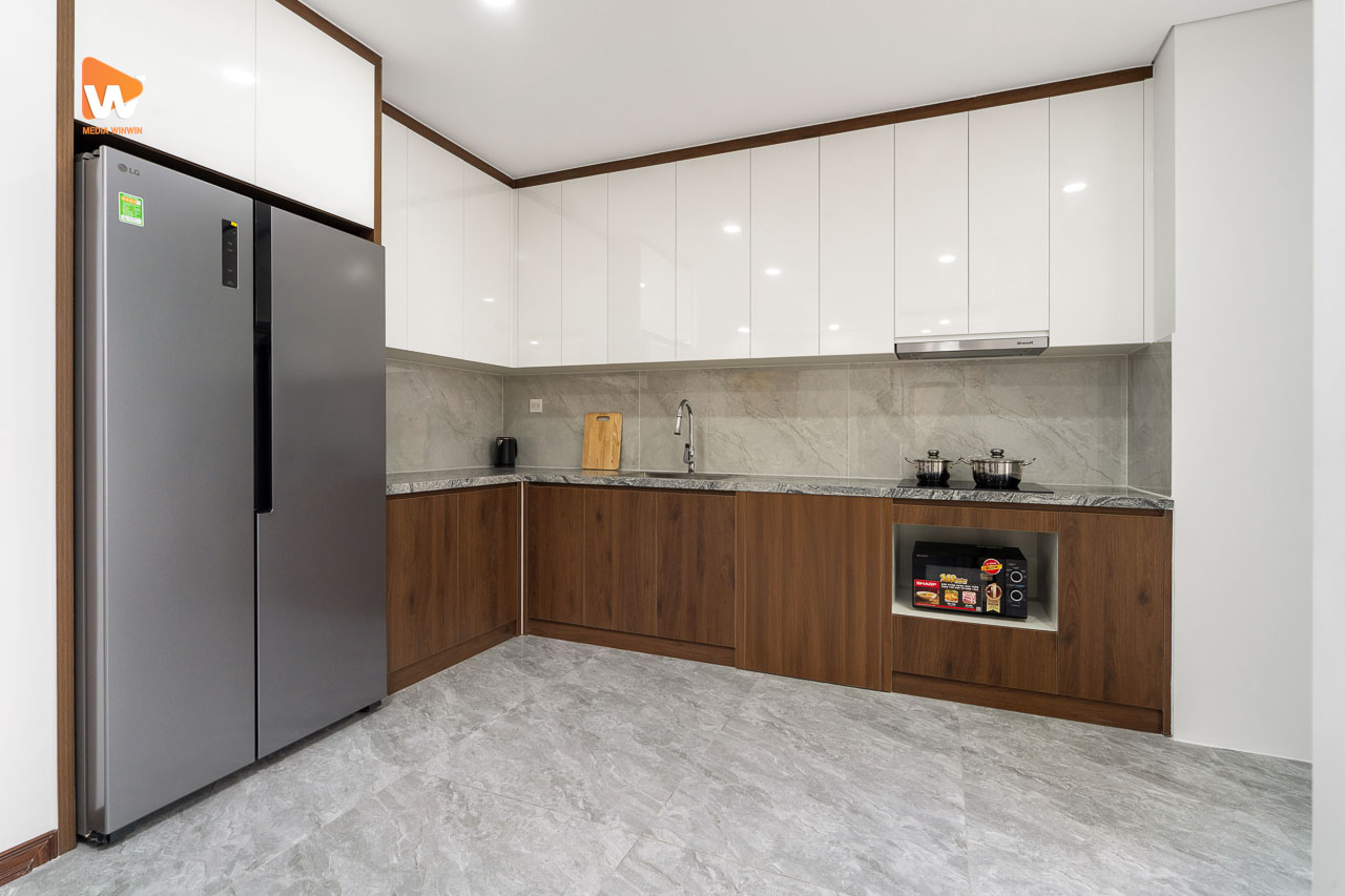 Chụp ảnh khách sạn Aravelle Suites — khu bếp căn suite