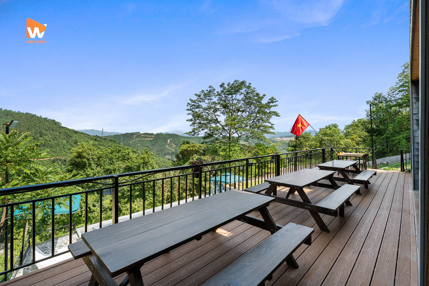 Chụp ảnh homestay Fresh Home Hòa Bình — bể bơi vào ban ngày