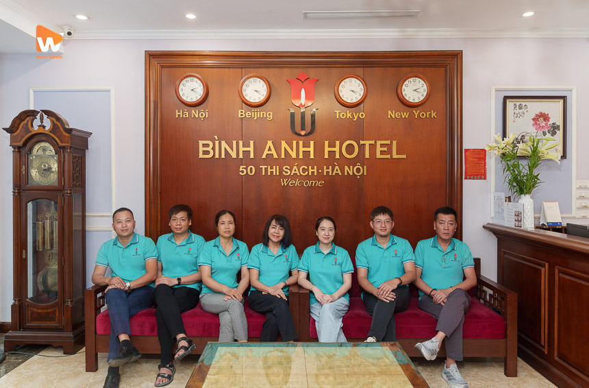 Chụp ảnh khách sạn Bình An Hotel — đội ngũ nhân viên khách sạn