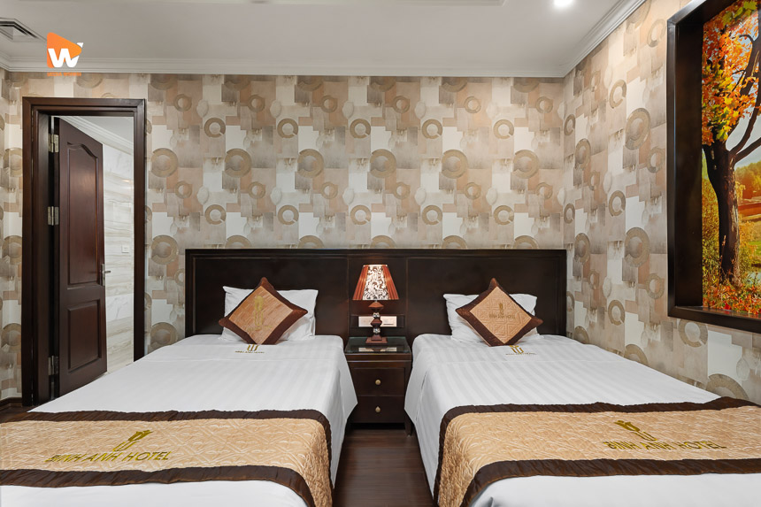 Chụp ảnh khách sạn Bình An Hotel — phòng nghỉ nhìn từ góc phòng