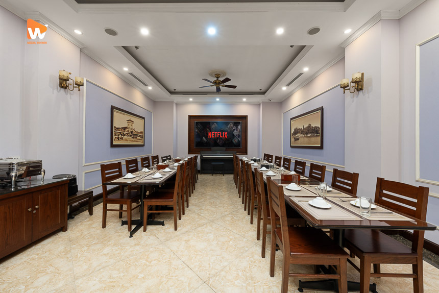 Chụp ảnh khách sạn Bình An Hotel — phòng ăn phục vụ bữa sáng