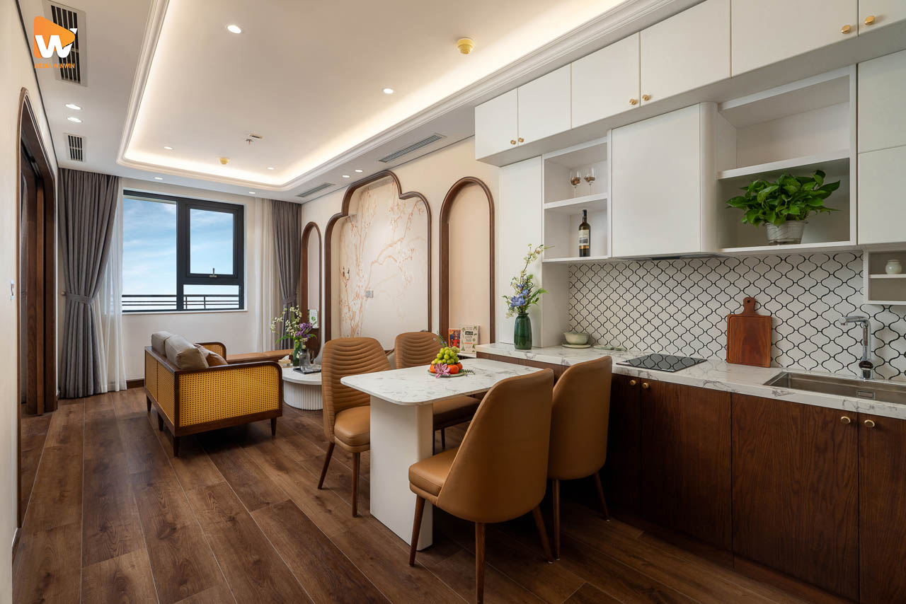 Khu bếp trong căn hộ tại Phương Đông Asahi