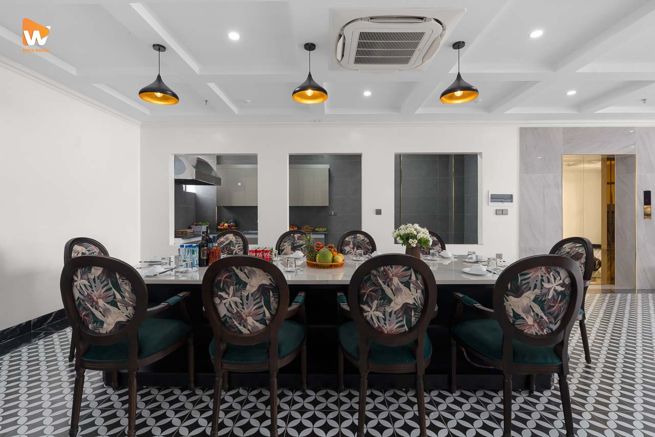 Chụp ảnh khách sạn Sunrise Hotel Vân Đồn — phòng ăn