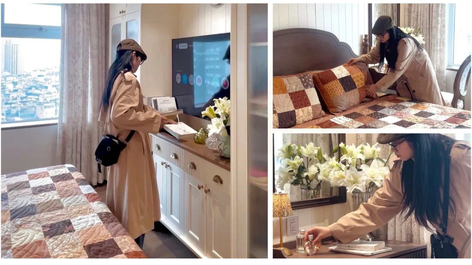 sylist tại media winwin đang setup decor