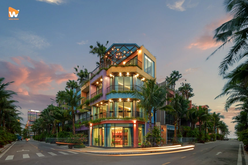 Khung cảnh bên ngoài của Villa Khue Le Bleu - Flamingo Hải Tiến
