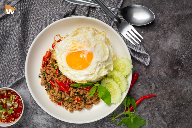 Ảnh chụp sản phẩm đồ ăn bố cục nổi bật món ăn ngon