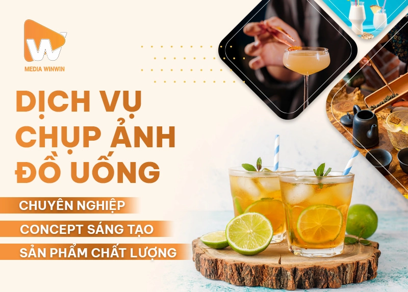 Dịch vụ chụp ảnh đồ uống chuyên nghiệp tại Media Win Win mang đến hình ảnh chỉnh chu, đẹp và ấn tượng