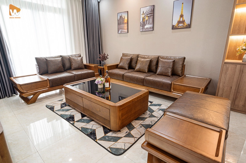 Chụp nội thất căn góc sẽ phô diễn được vẻ đẹp của sản phẩm nội thất khi đặt trong không gian