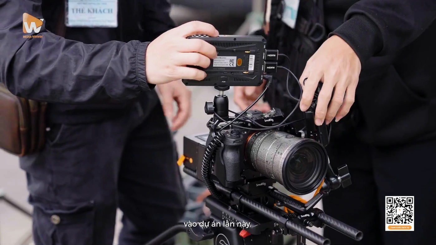 Trang thiết bị quay chụp hiện đại giúp Media Win Win thực hiện cho khách hàng những thước phim doanh nghiệm chất lượng, sắc nét.