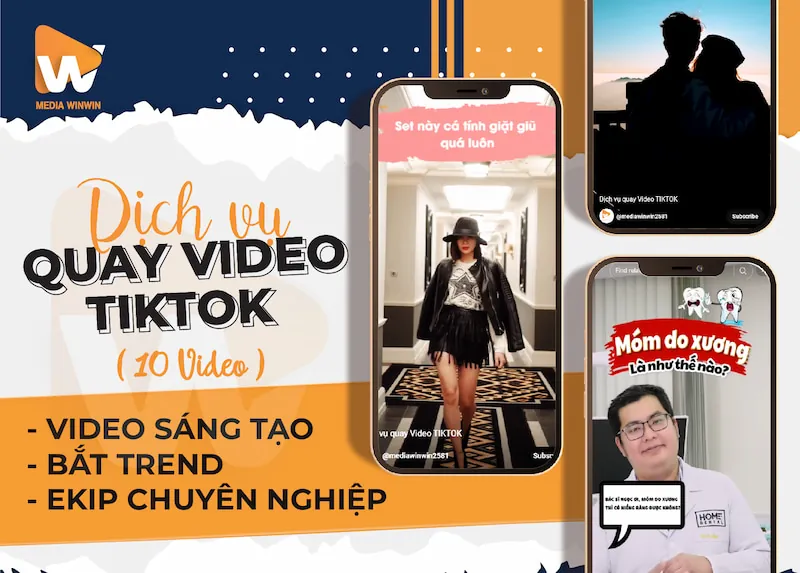 Dịch vụ quay Tiktok chuyên nghiệp, video chất lượng cao