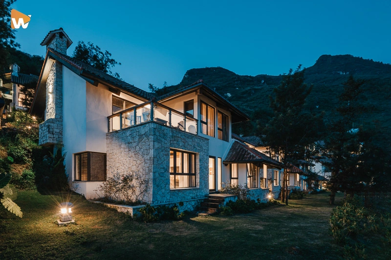 Hình ảnh view bên ngoài một resort ở SAPA - Lào Cai Media Win Win chụp ảnh resort