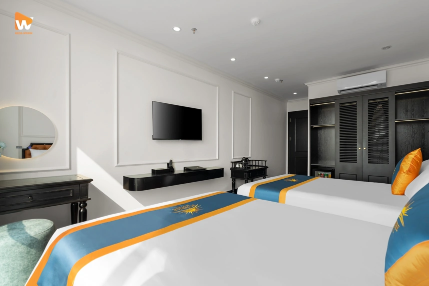 Một bộ ảnh chụp hình phòng khách sạn đẹp phải được thực hiện ở nhiều góc máy để quan sát hết các tiện ích
