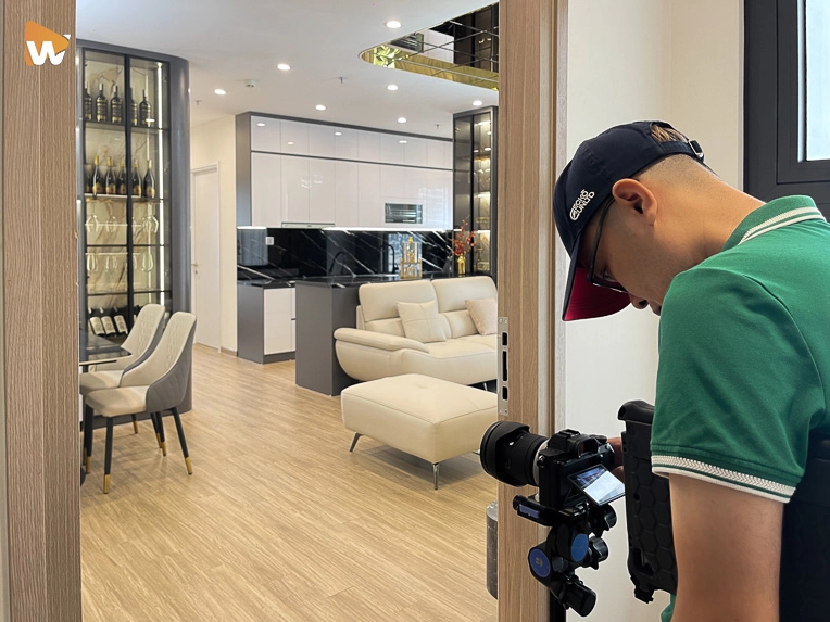 Hình ảnh hậu trường buổi chụp ảnh kiến trúc nội thất tại Media Win Win