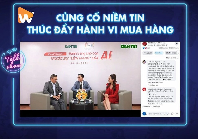 Quay video talkshow đang được rất nhiều thương hiệu, kênh truyền thông lớn lựa chọn truyền tải nội dung, thông điệp hấp dẫn