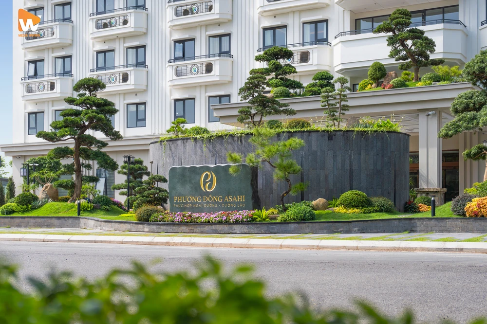 Khung cảnh bên ngoài của khu phức hợp nghỉ dưỡng được chụp bởi Media WinWin