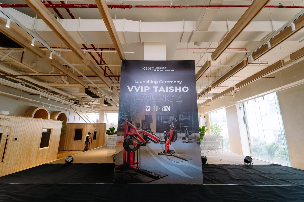 Không gian sự kiện ra mắt VVIP Taisho Lounge - sự kết hợp giữa kiến trúc hiện đại và triết lý chăm sóc sức khỏe toàn diện