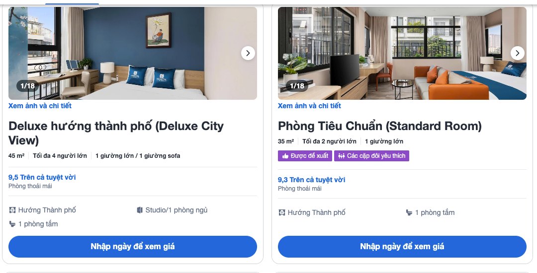 Bốn hạng phòng 3A Hometel trên Agoda, chụp ảnh hometel Hà Nội | Media WinWin