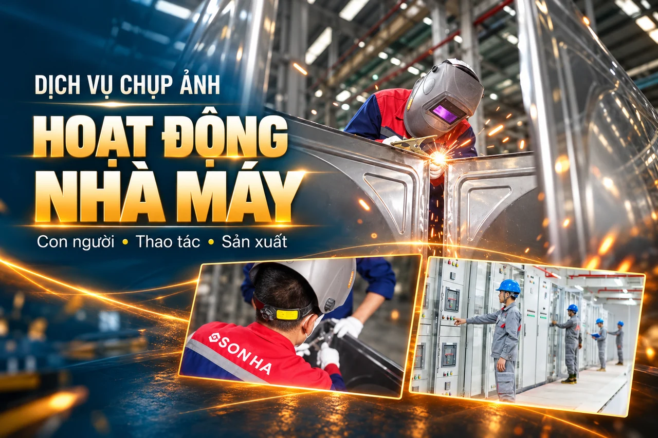 Chụp ảnh hoạt động nhà máy