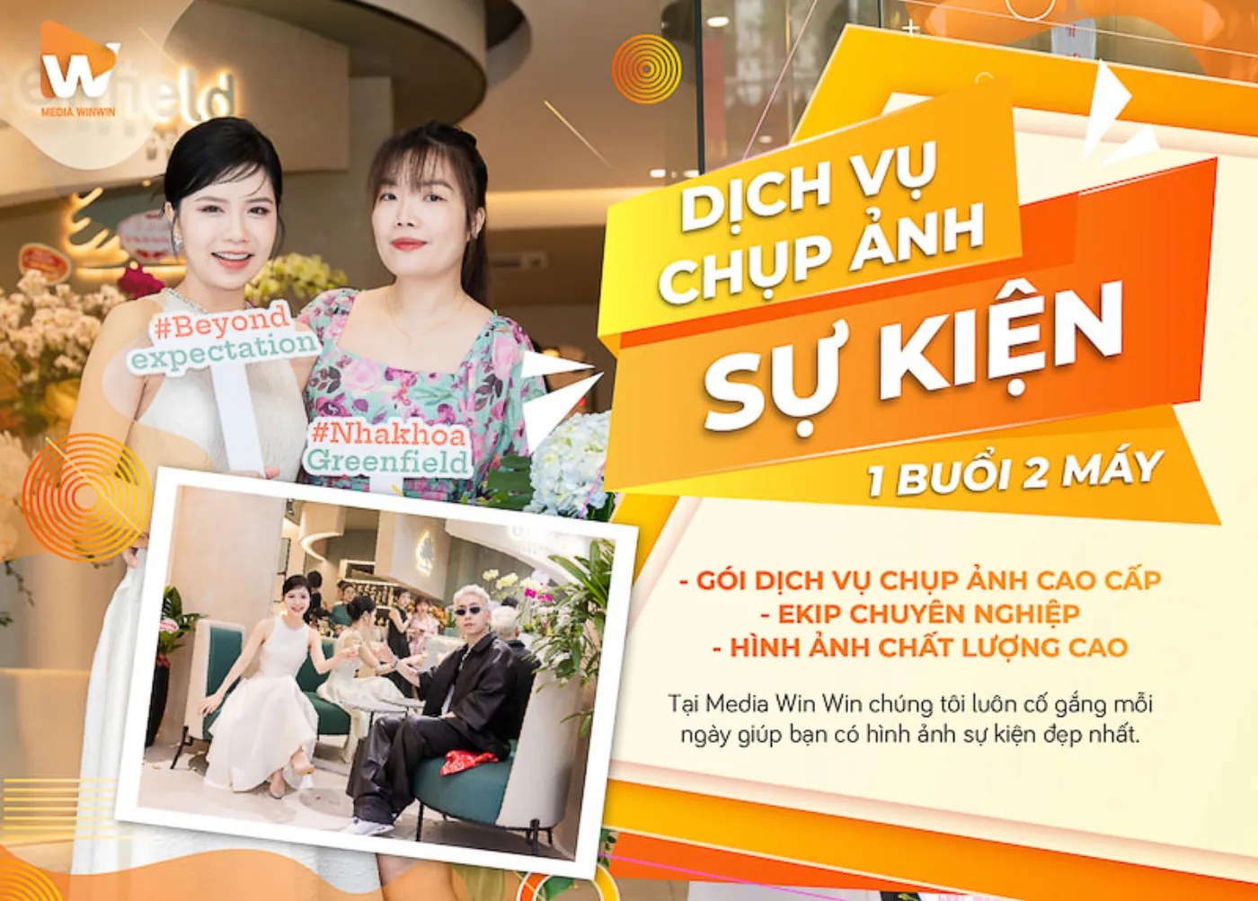 Dịch vụ Chụp Ảnh Sự Kiện ( 2 - 4h ) 2 Photo