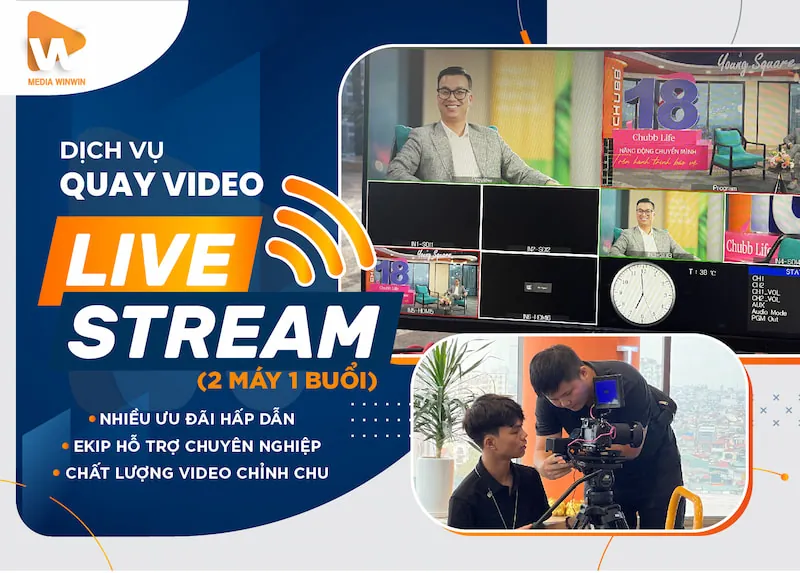 Dịch Vụ Quay Livestream Talkshow ( 2 - 4h) 2 Camera