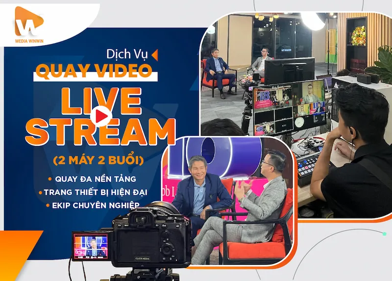 Dịch Vụ Quay Livestream Talkshow ( 6 - 8h) 2 Camera