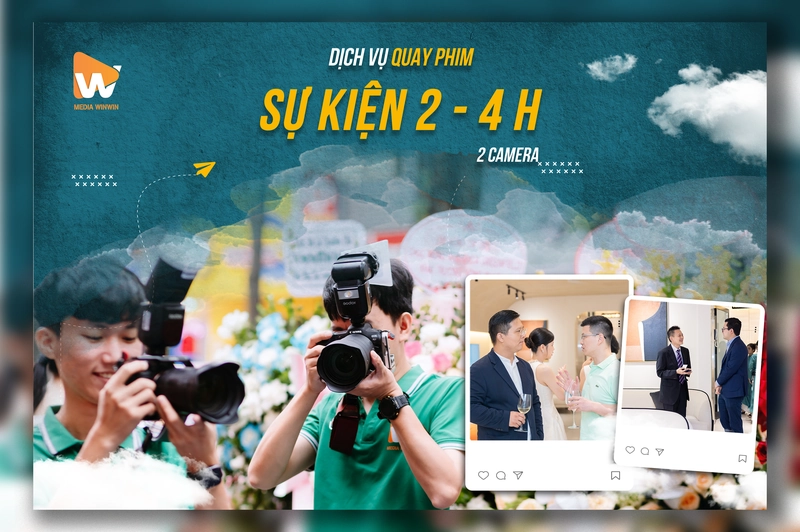 Dịch vụ quay phim Sự Kiện (2 - 4h) 2 Camera