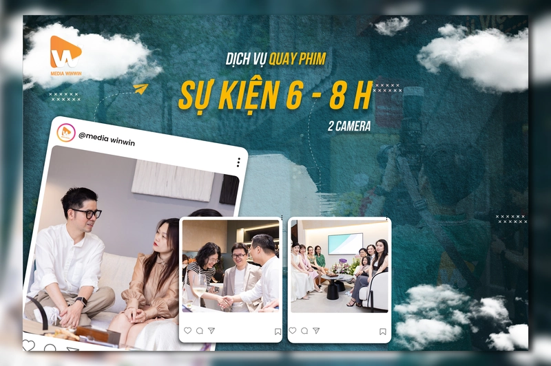 Dịch vụ quay phim Sự Kiện (6 - 8h) 2 Camera