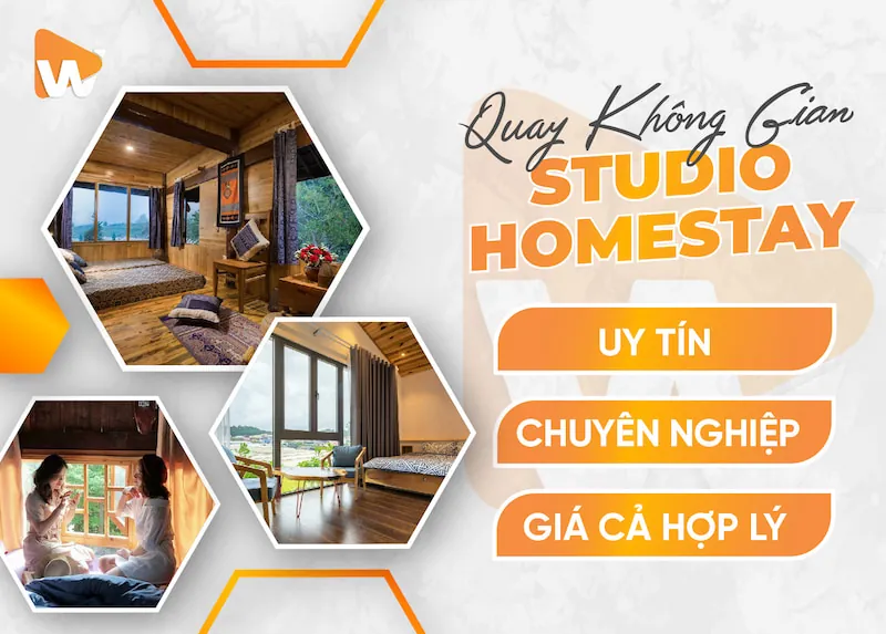 Dịch vụ Quay video không gian Studio - Homestay