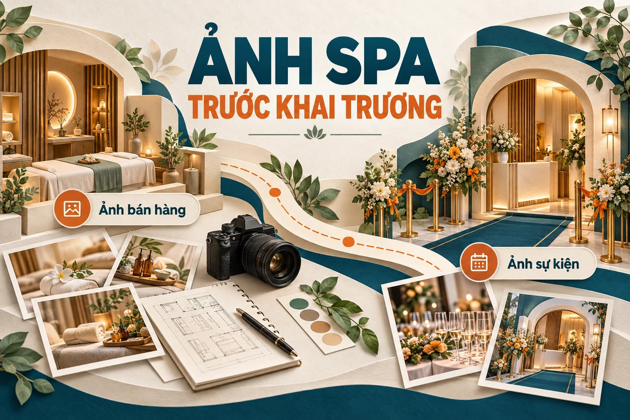 Spa mới khai trương cần chuẩn bị những bộ ảnh nào?