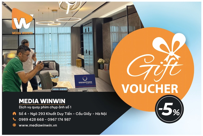 Quay video chụp ảnh nội thất lần 2 nhận voucher quà tặng 5%