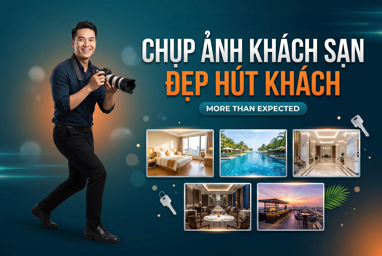 Chụp Ảnh Khách Sạn Đẹp: Nên Chụp Những Gì Để Hút Khách Đặt Phòng?