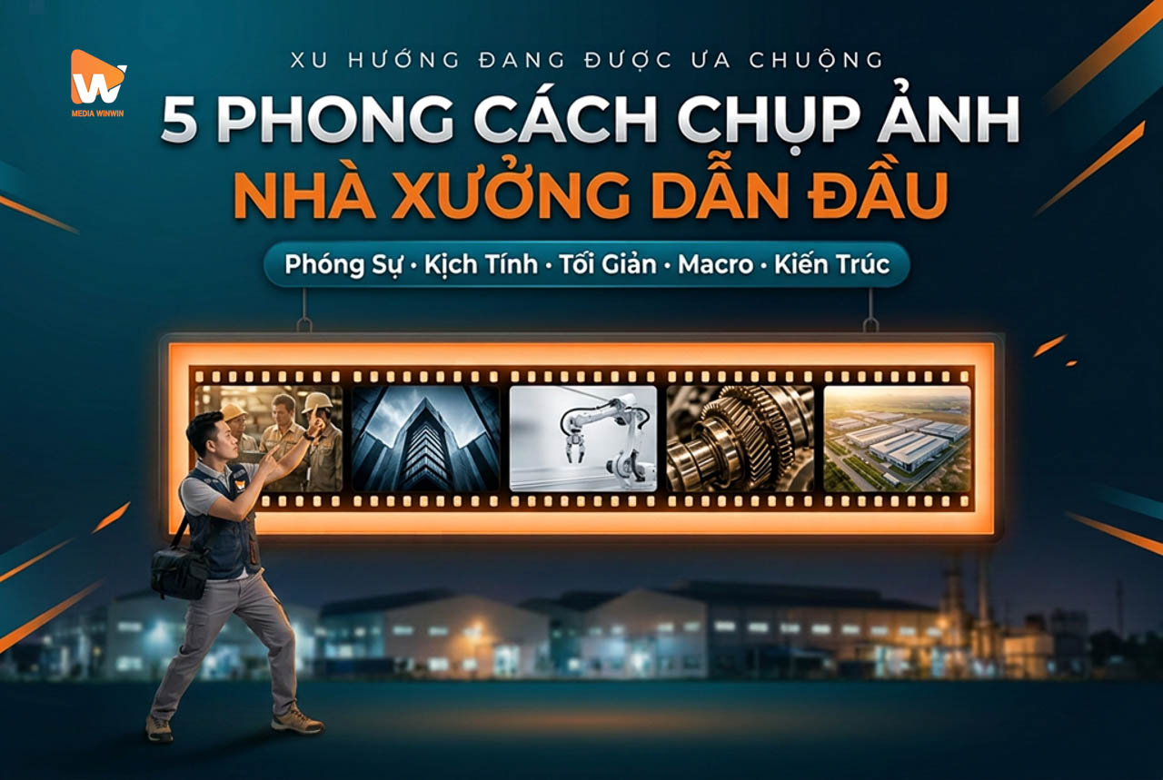 Có những phong cách chụp ảnh nhà xưởng nào đang dẫn đầu xu hướng?