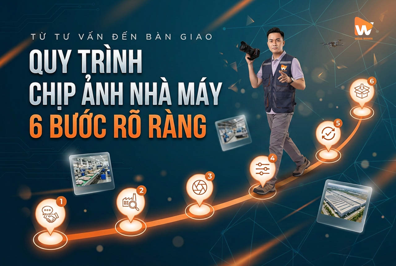 Quy trình chụp ảnh nhà máy chuyên nghiệp gồm những bước nào?